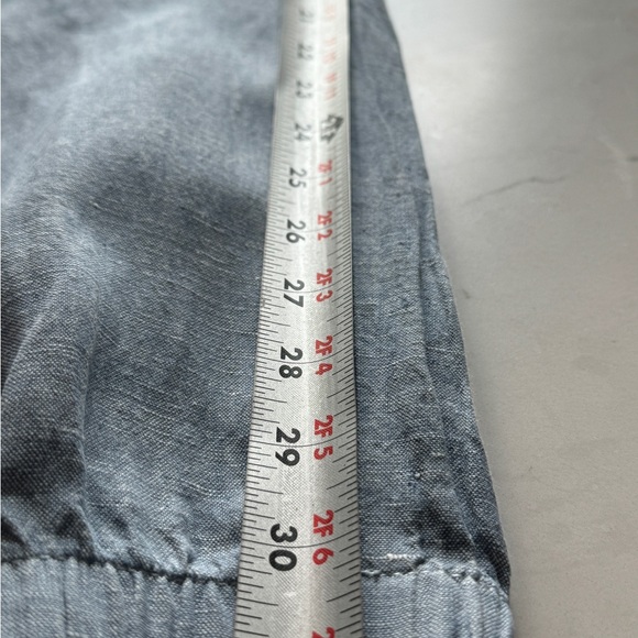 Athleta Cabo Linen Jogger Chambray Texture Size 8 TALL - Picture 15 of 16